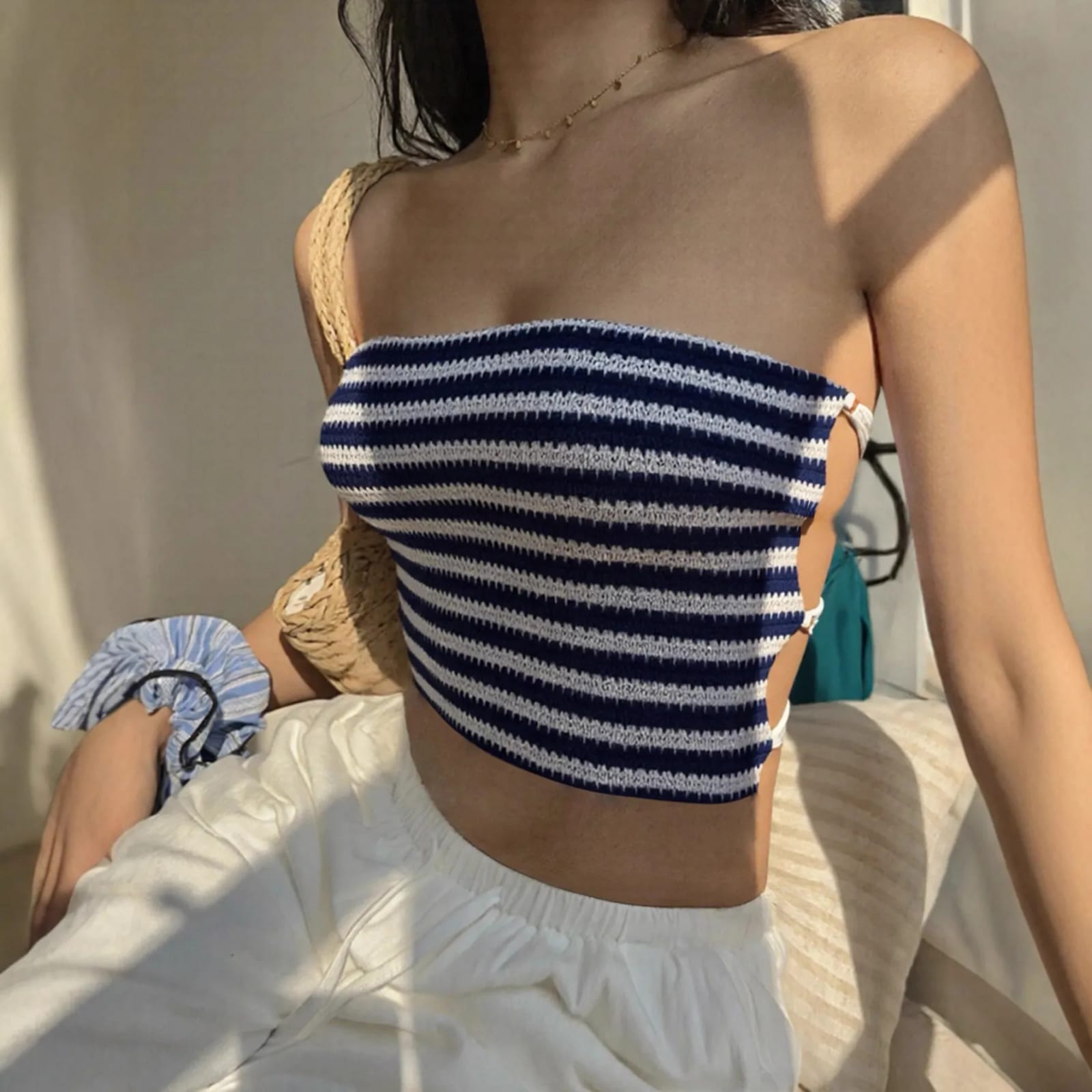 Top de tubo elegante y bonito para mujer 4
