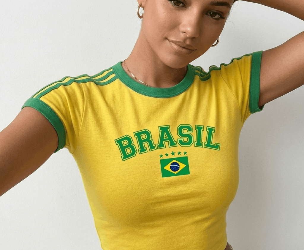 Brasil Playera Viral Bonita