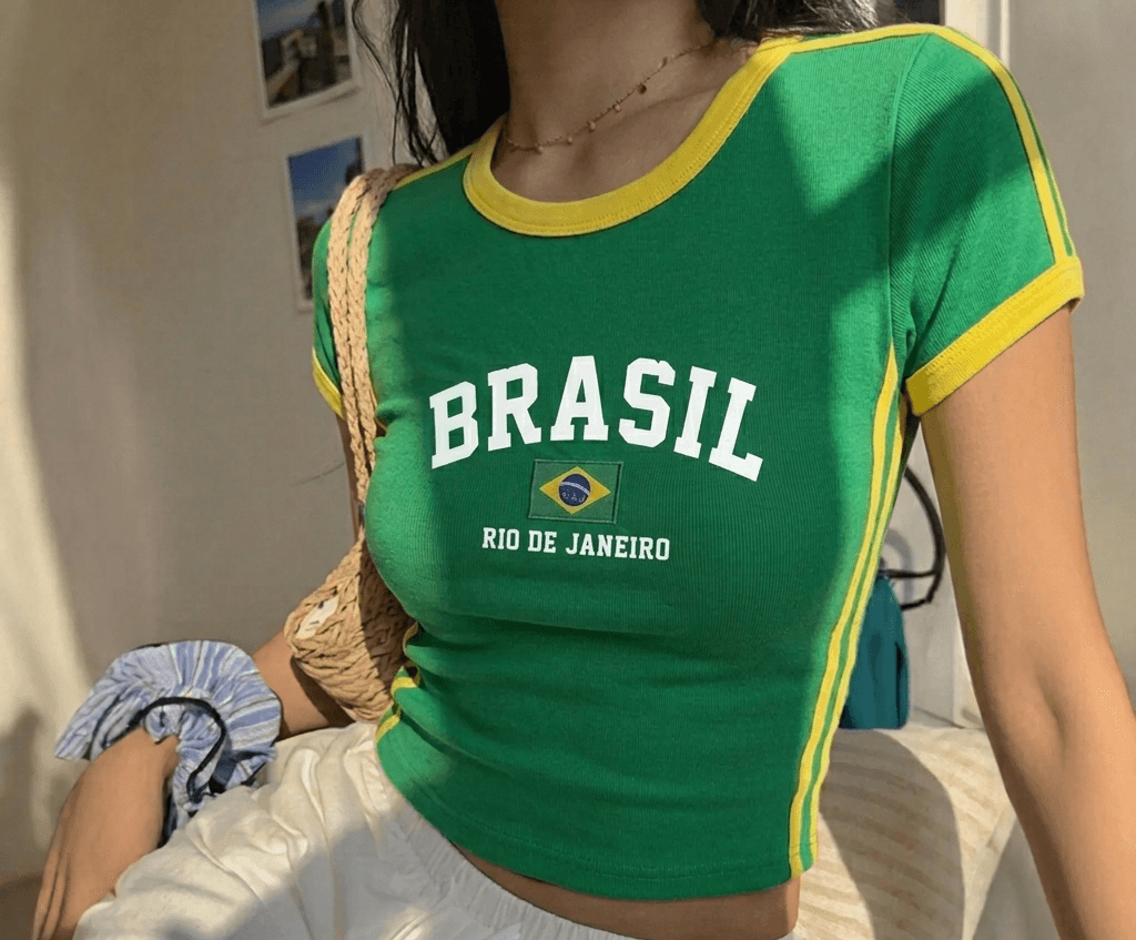 Brasil Playera Viral Bonita 2